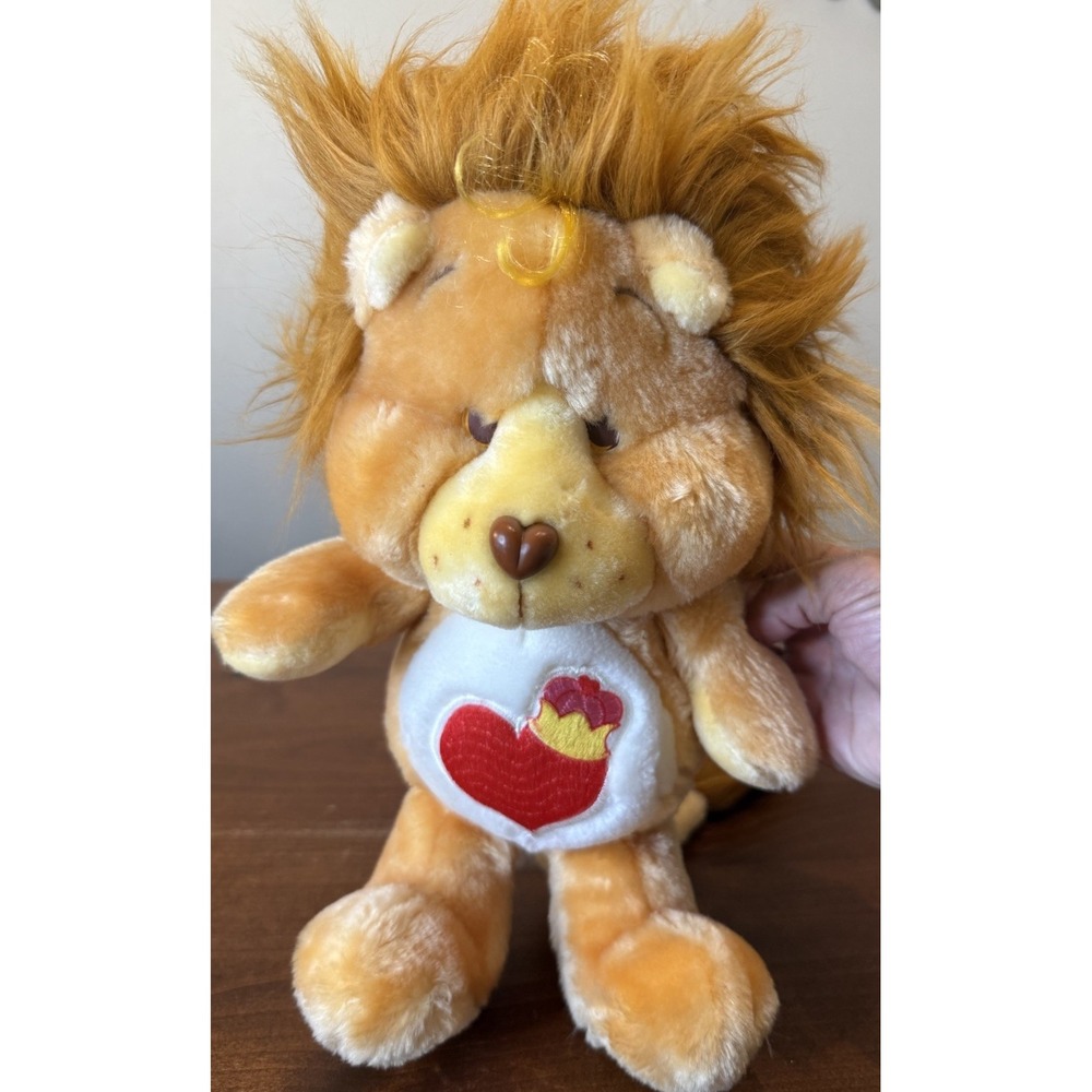 Vtg 1984 Care Bears Cousin Brave Heart Lion Plush Kenner w/ Tush Tag 13" Korea